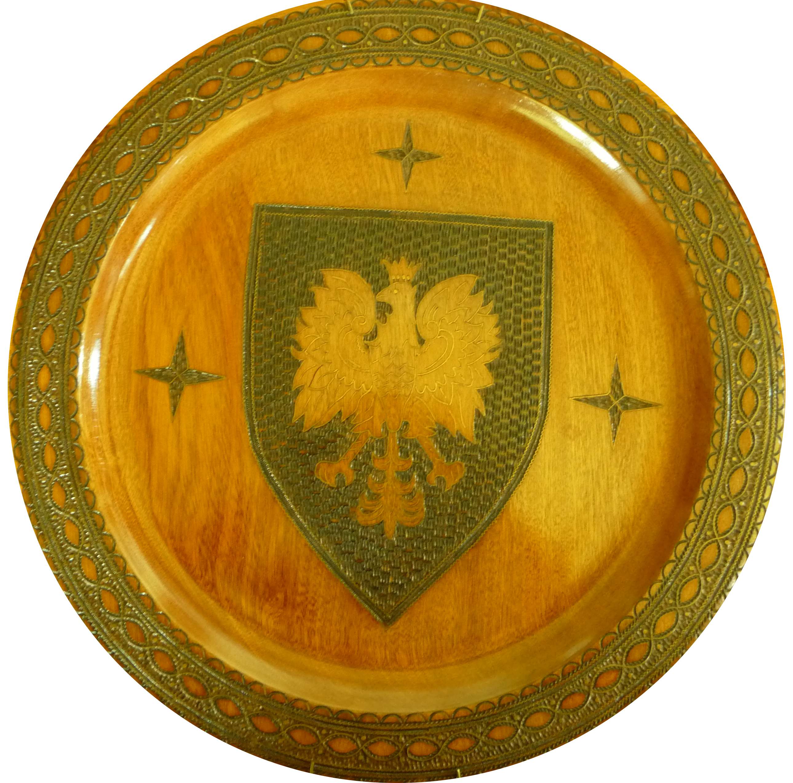 Polish PLate Momento Presented to Hubert Brooks