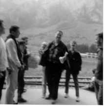  PHOTO Villa St Jean  Brother Frank Klapp Talking To Students on Hike