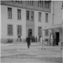  PHOTO Villa St Jean  Brother Vincent Walking to Class