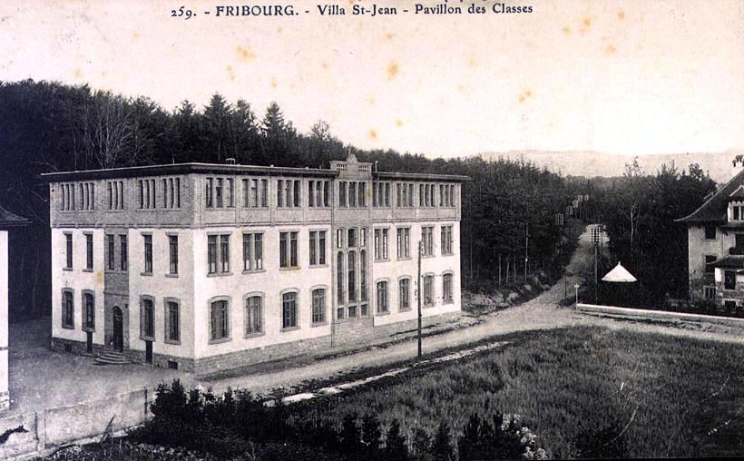 delCampe Auctions Historical Photo 259 of   Fribourg - Villa Saint Jean - Pavillon des Classes  - Année- 1908 