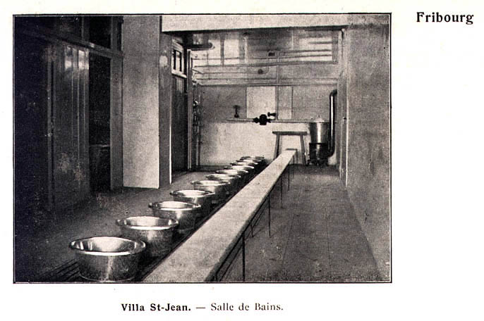  PHOTO VILLA ST JEAN College Salle de Bains Circa 1906