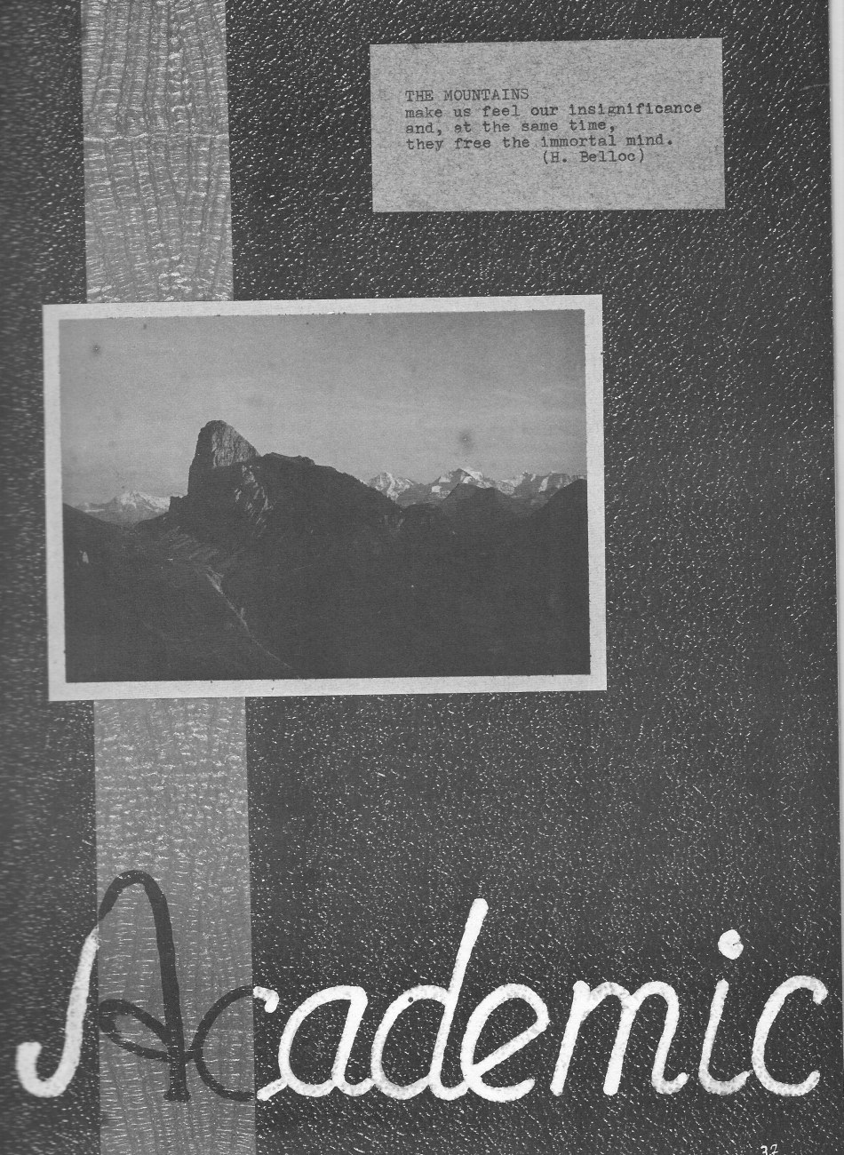 Academic Header Page for Villa Saint Jean International School  1964 Yearbook Le Chamois