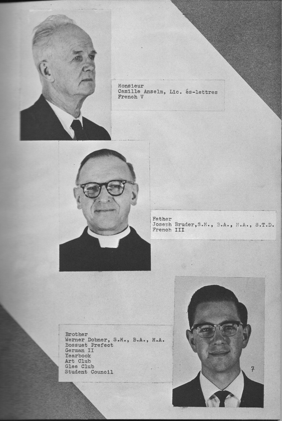 Faculty Page 1 for  Villa Saint Jean International School  1964 Yearbook Le Chamois
