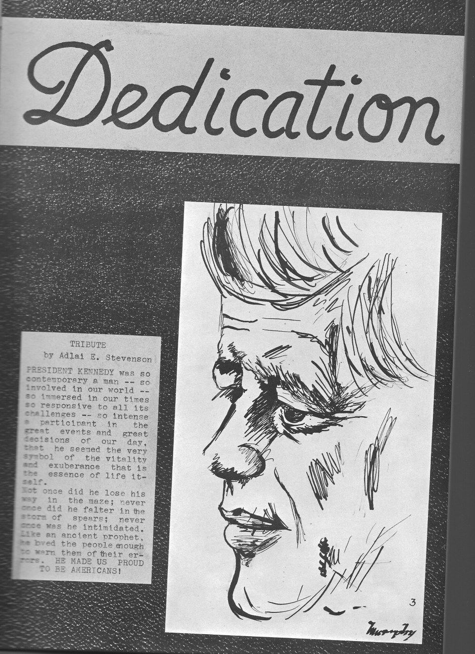 Dedication Page  for Villa Saint Jean International School  1964 Yearbook Le Chamois