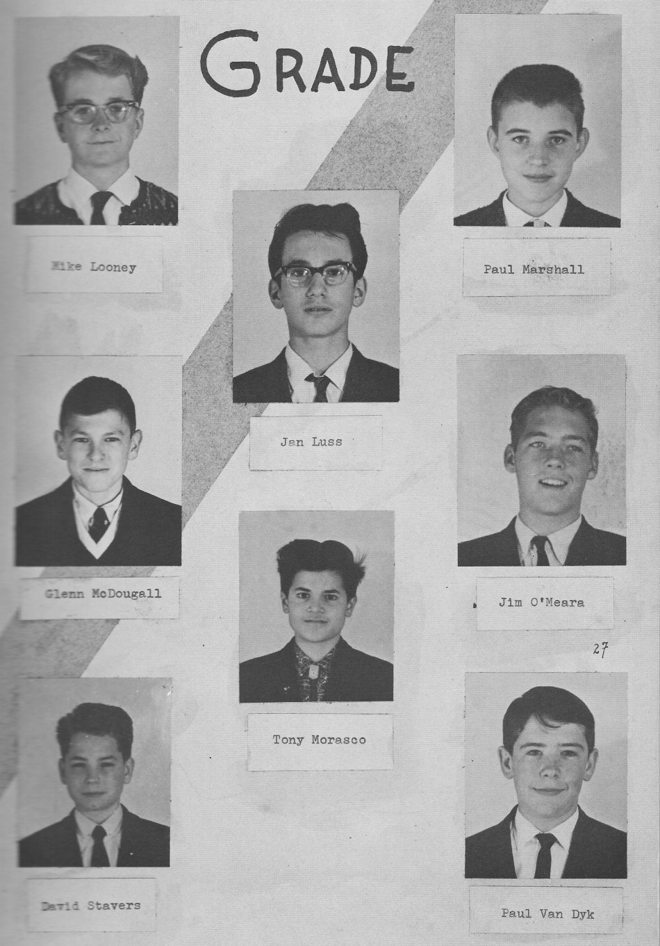 9th Grade Individual Photos 2 for for Villa Saint Jean International School  1964 Yearbook Le Chamois