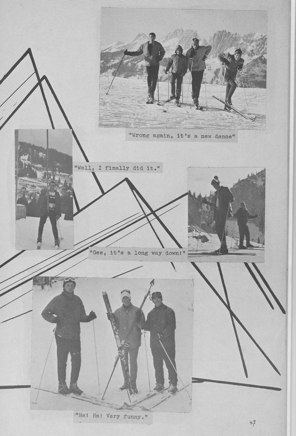 SKI Photos 2 for Villa Saint Jean International School  1964 Yearbook Le Chamois