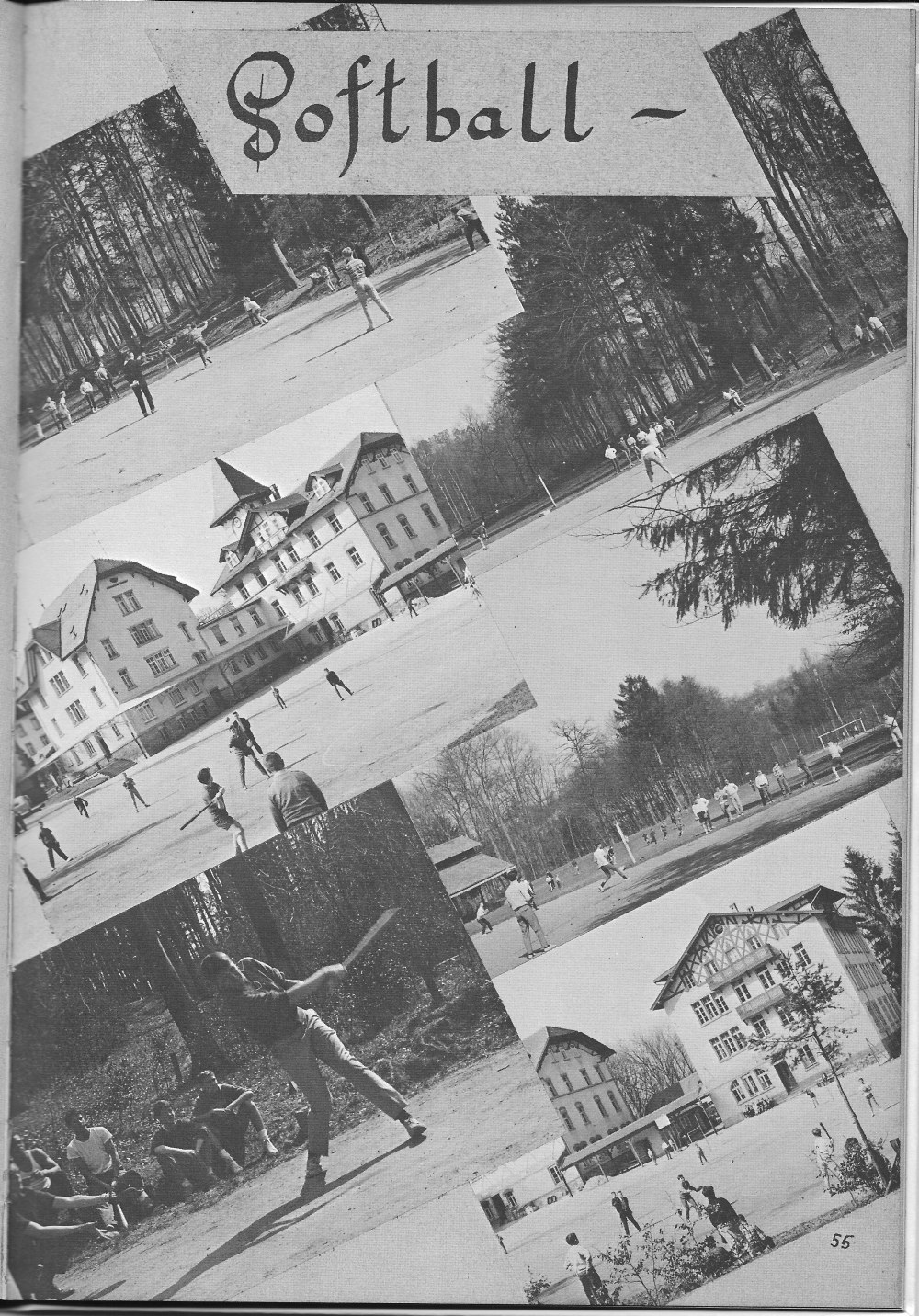 Softball Photos for Villa Saint Jean International School  1964 Yearbook Le Chamois