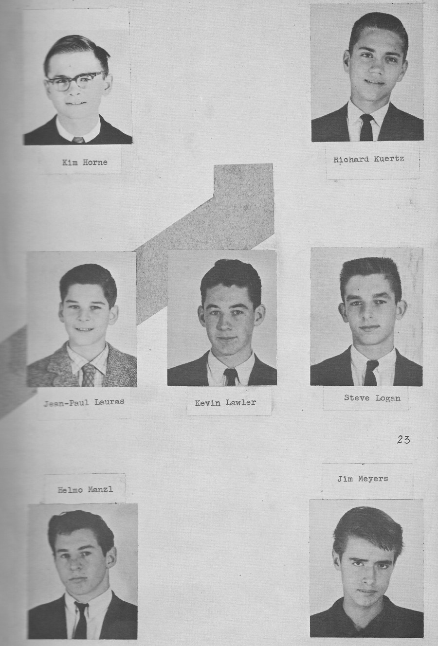 SOPHS Individual Photos 2 for for Villa Saint Jean International School  1964 Yearbook Le Chamois