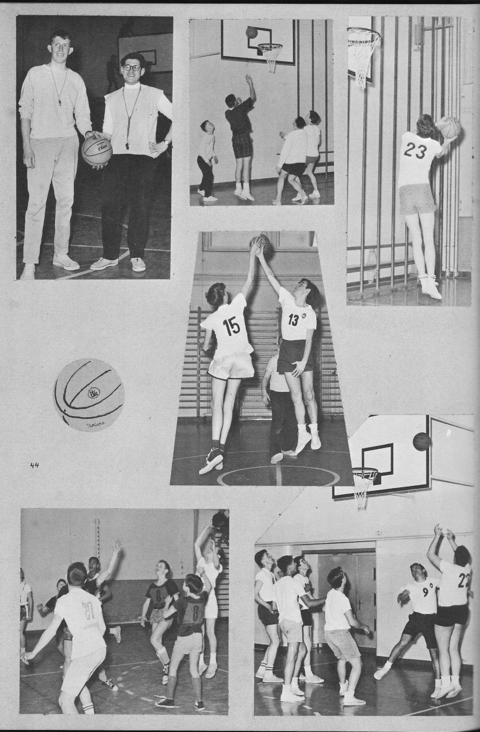  SPORTS Basketball 3 for  Villa Saint Jean International School  1964 Yearbook Le Chamois