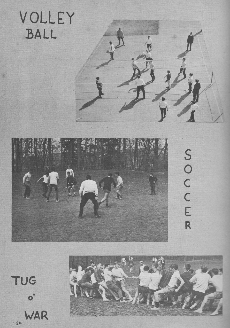Volleyball Soccer Photos   for Villa Saint Jean International School  1964 Yearbook Le Chamois