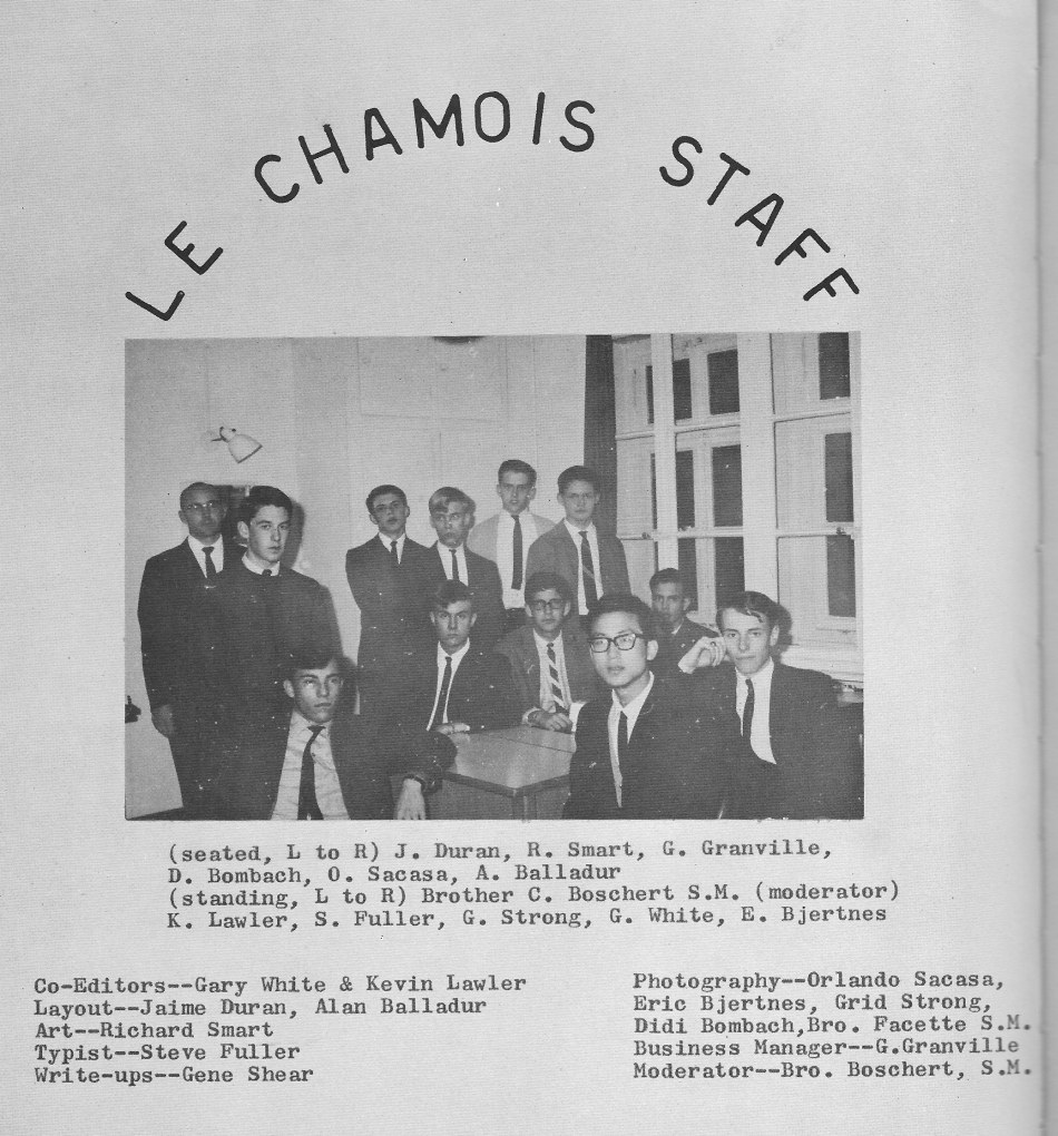 Le Chamois Staff 1  for Villa Saint Jean International School  1965 Yearbook Le Chamois