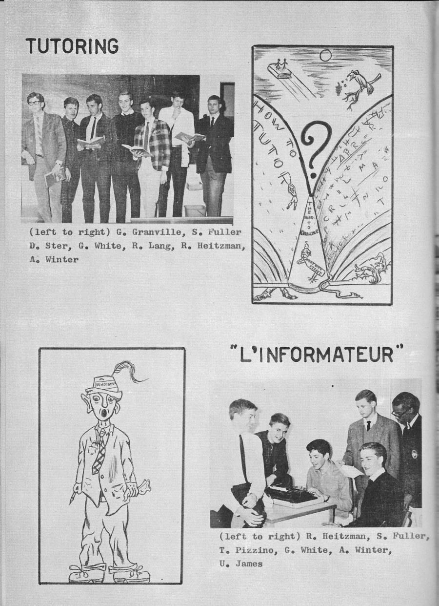 Tutoring L'Informateur Photos  for Villa Saint Jean International School  1965 Yearbook Le Chamois