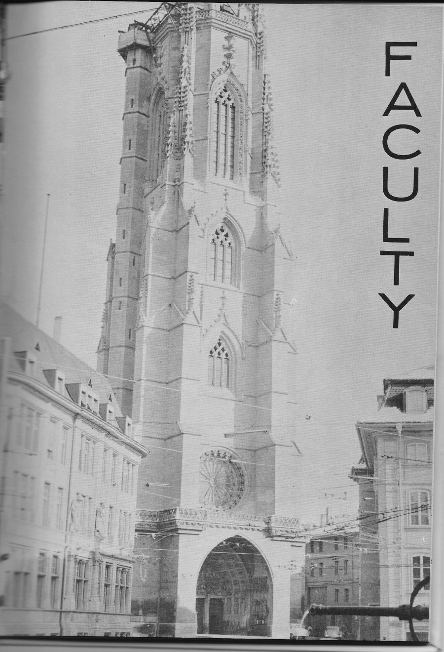 Faculty Header Page for Villa Saint Jean International School  1965 Yearbook Le Chamois
