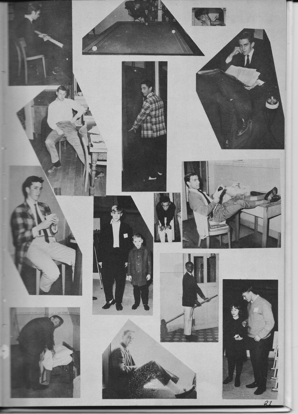 SENIORS Random PHOTOs   for Villa Saint Jean International School  1965 Yearbook Le Chamois