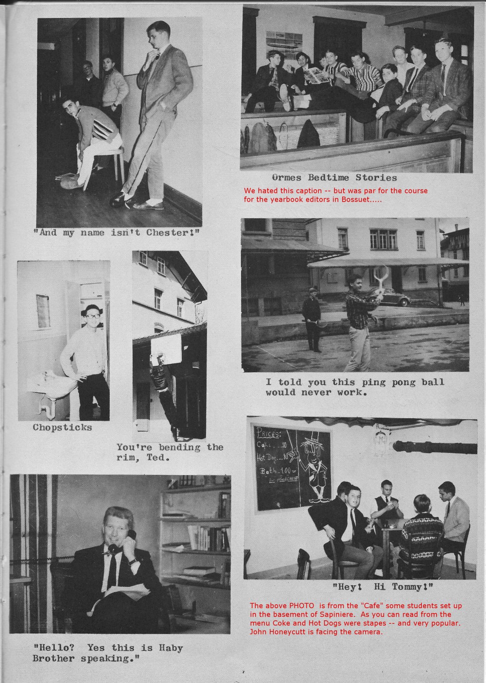 Villa Life Photos 11  for Villa Saint Jean International School  1965 Yearbook Le Chamois
