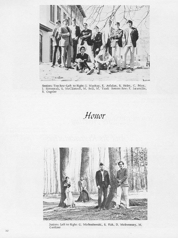 TOC  for  Villa Saint Jean International School  1970 Yearbook Le Chamois Organizations  p32