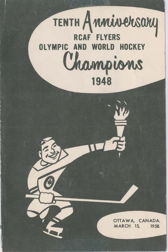 Image: 10th ANNIVERSARY 1958 R.C.A.F. FLYERS Commemerative Cartoon 