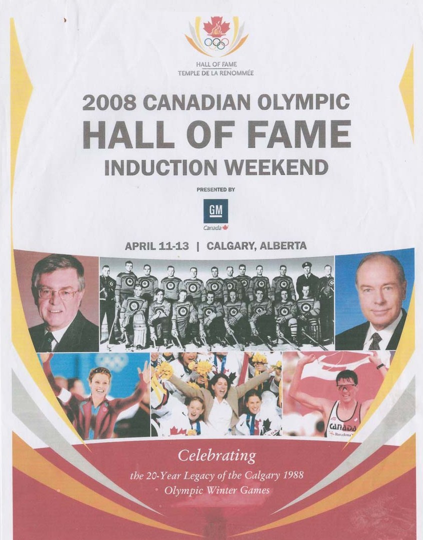 Photo: RCAF Flyers  Induction into the (2008) Canadian Olympic Hall of Fame P 
