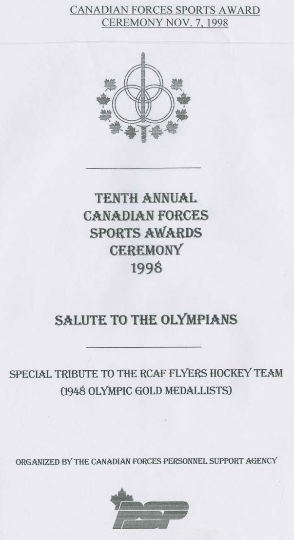 Photo: RCAF Flyers  Canadian Forces Sports Awards Ceremonies  