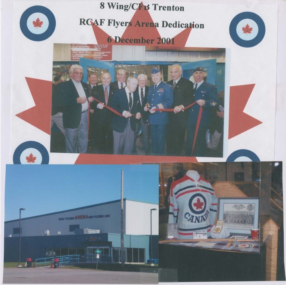 Photo: RCAF Flyers  Arena Dedication at CFB Trenton  