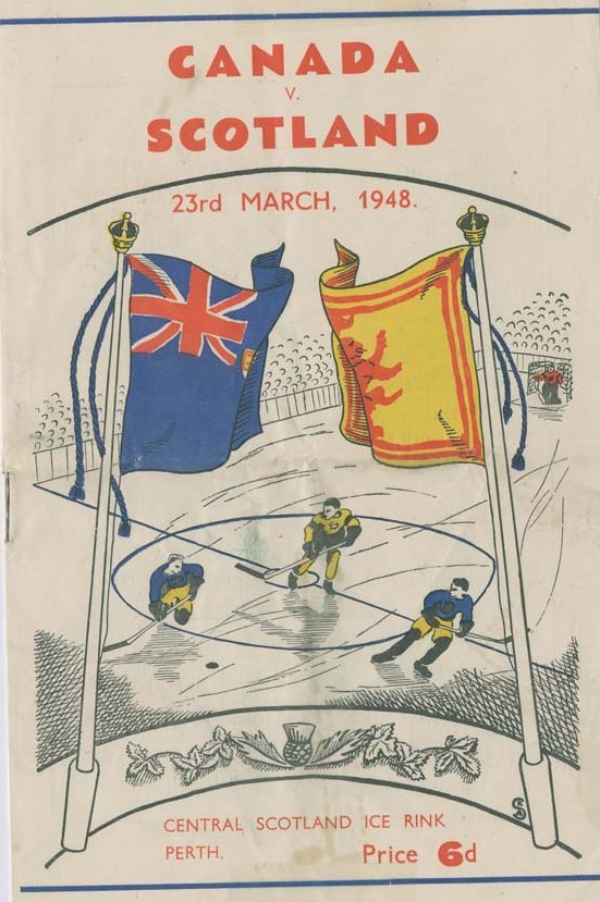 Photo: RCAF Flyers vs Scotland on Mar 23 1948