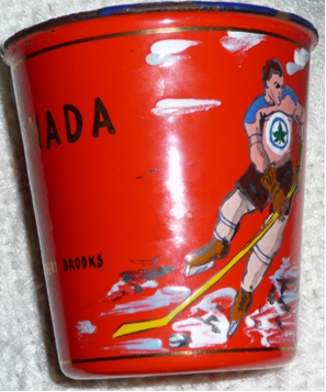 Image 1 of Souvenir " Red Cup" offered to each of RCAF Flyers in Budĕjovice CZECHOSLOVAKIA