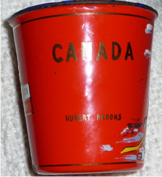 Image 2 of Souvenir " Red Cup" offered to each of RCAF Flyers in Budĕjovice CZECHOSLOVAKIA