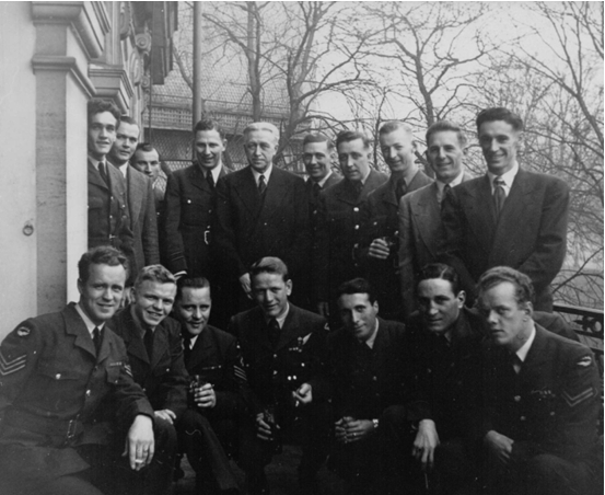 Photo: RCAF Flyers With Ambassador General Georges P. Vanier in Paris