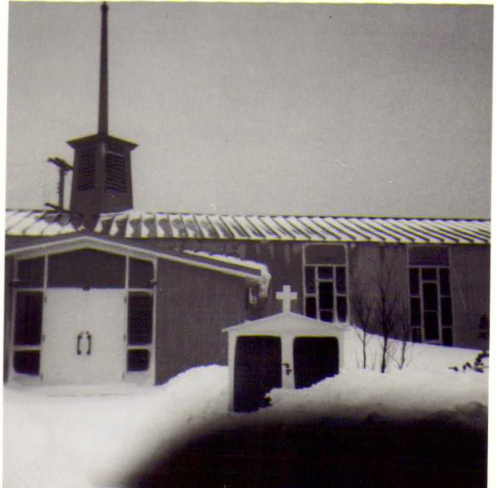 Photo: Entrance to RCAF Moisie Church