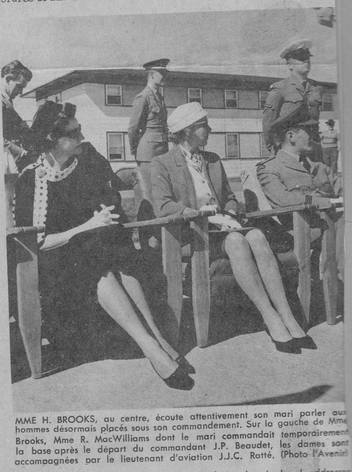 Photo: Sept Iles newspaper L'Avenir photo of Birthe Brooks and Marion McWilliam