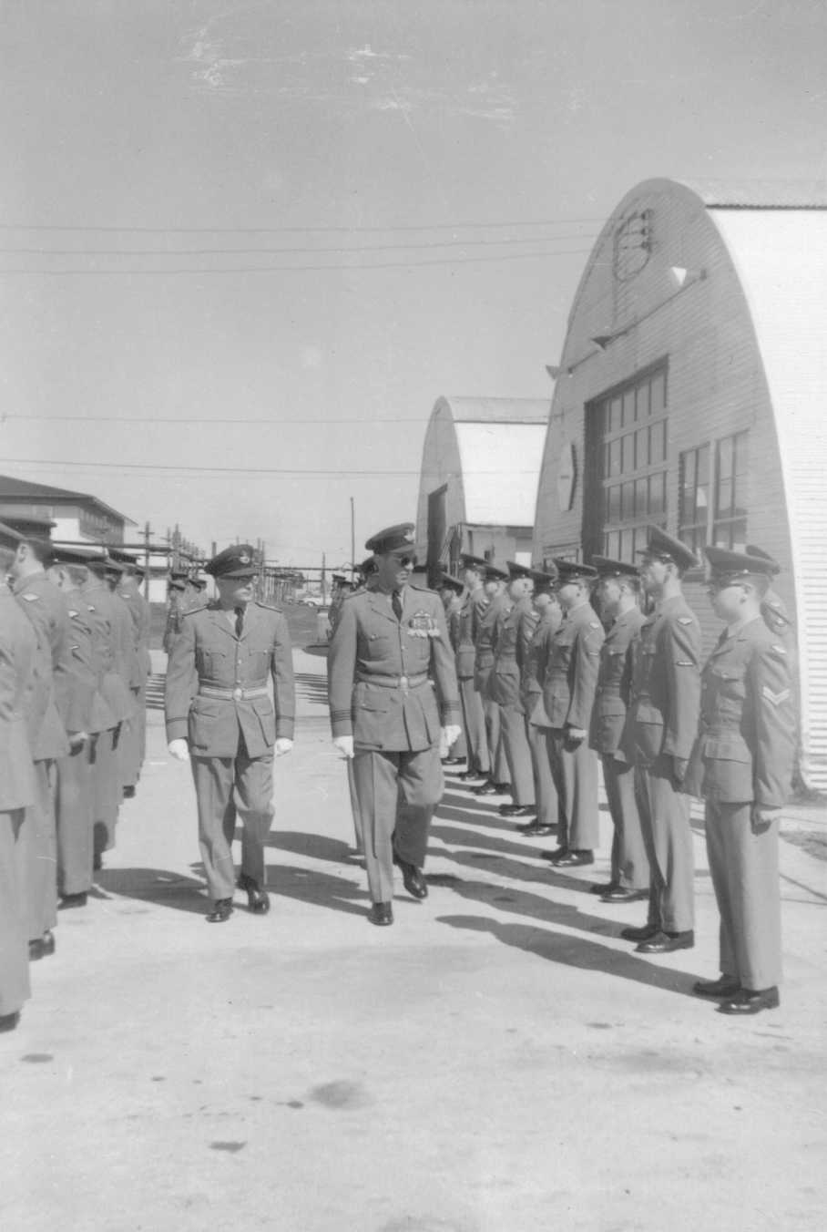Photo: Ralph MacWilliam Inspects Airmen prior to Command Transfer