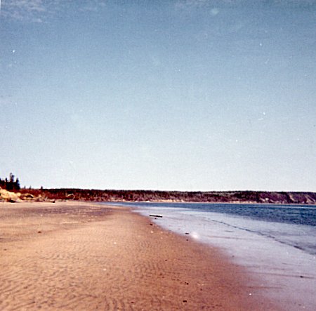 Photo: Beach on Moisie River next to RCAF Moisie 