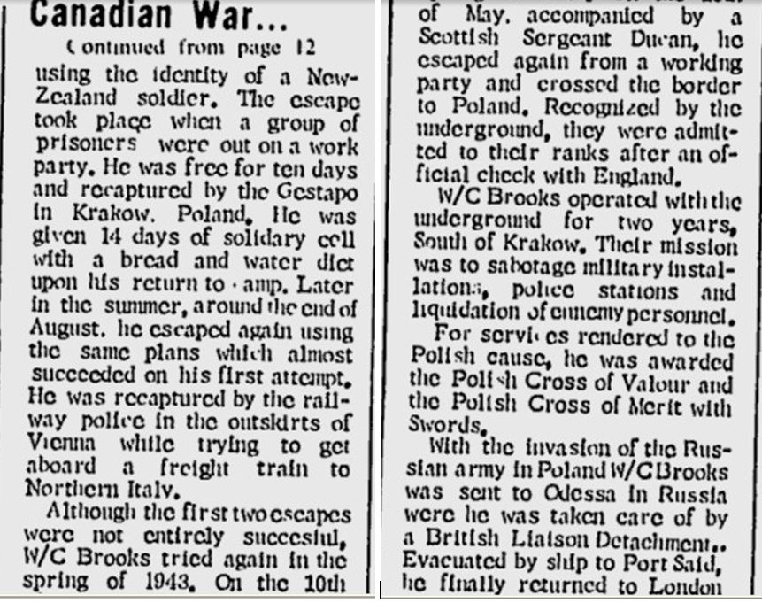 Sept Iles newspaper coverage of Hubert Brooks assuming command of RCAF Moisie 5