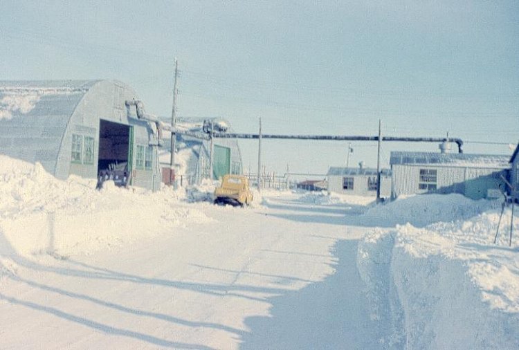 Photo: Support Buildings at RCAF Moisie In Winter