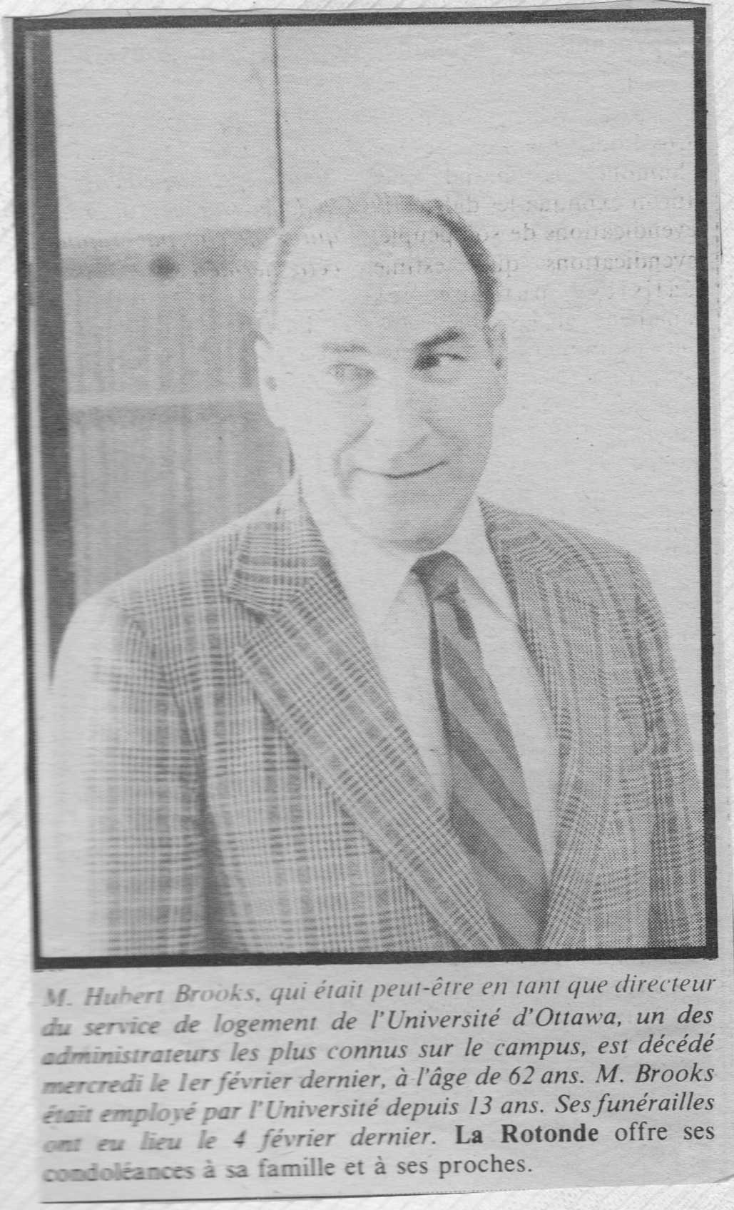 Photo: Hubert Brooks Obituary in Student NewsPaper2 