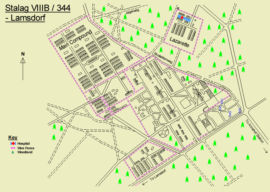 Map of Stalag VIIIB / 344 