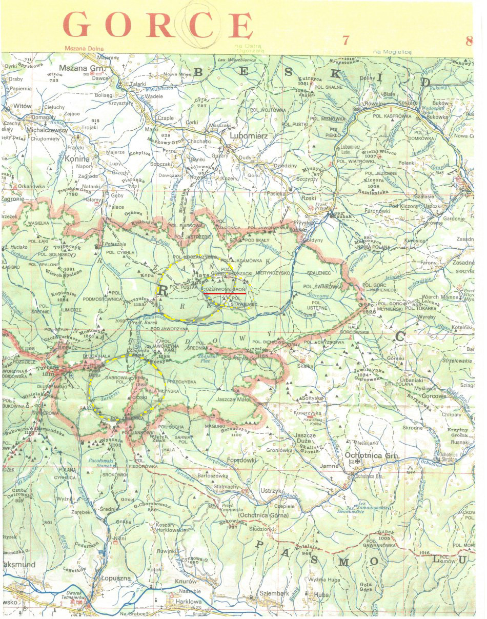 Photo of Map of Gorce 