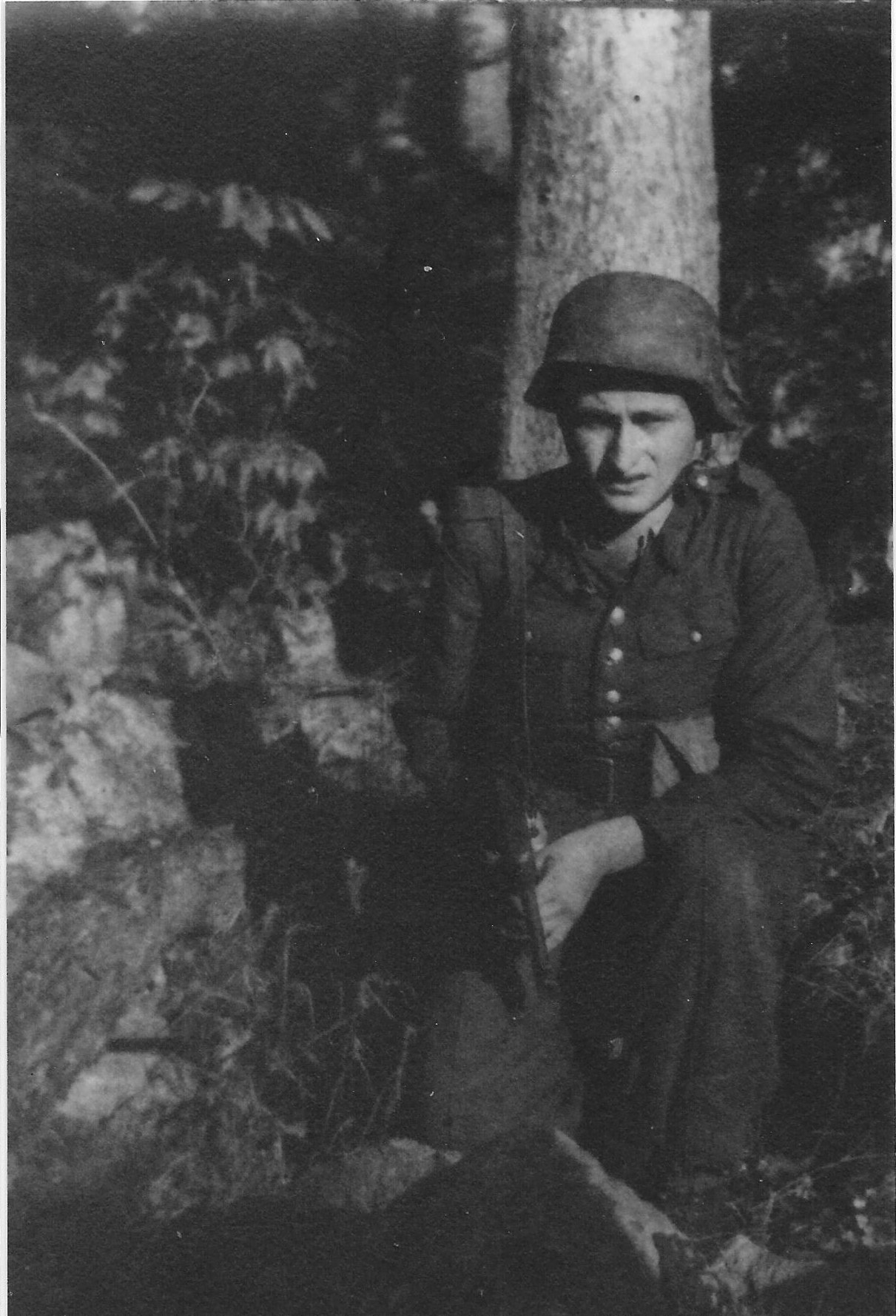 Photo:  Józef Węglarz  ps Mały  In Woods 1944 