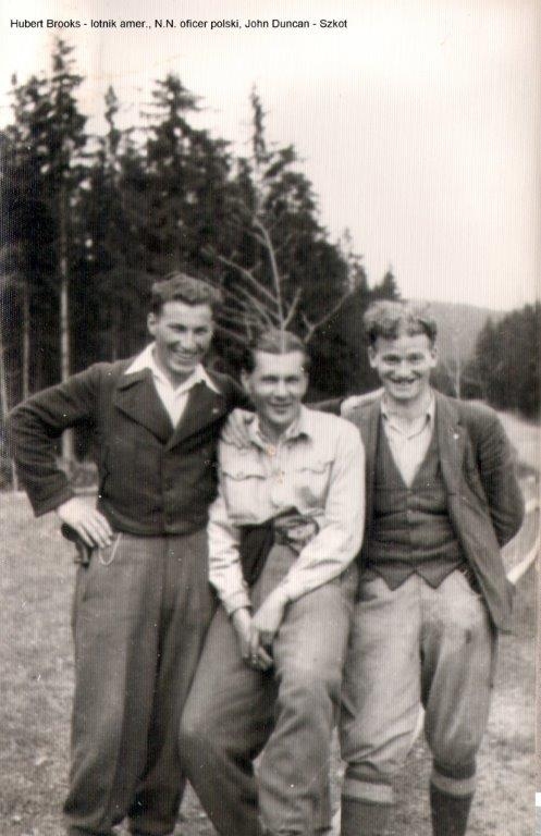 Photo: Hubert Brooks, Doctor Tadeusz Ptak (Olszyna), John Duncan in Limanowa 