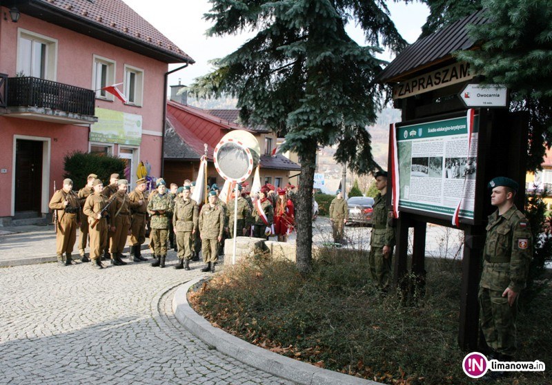 Image of Tymbark tourist-educational historical trail commemorating  the Polish Home Army  clandestine activities in 1939-1945 -opening Ceremonies 5