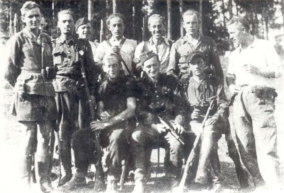 Photo: August 1944 MSZYCA Partisan  Soldiers  Waiting for Airdrop to MOGIELNICA