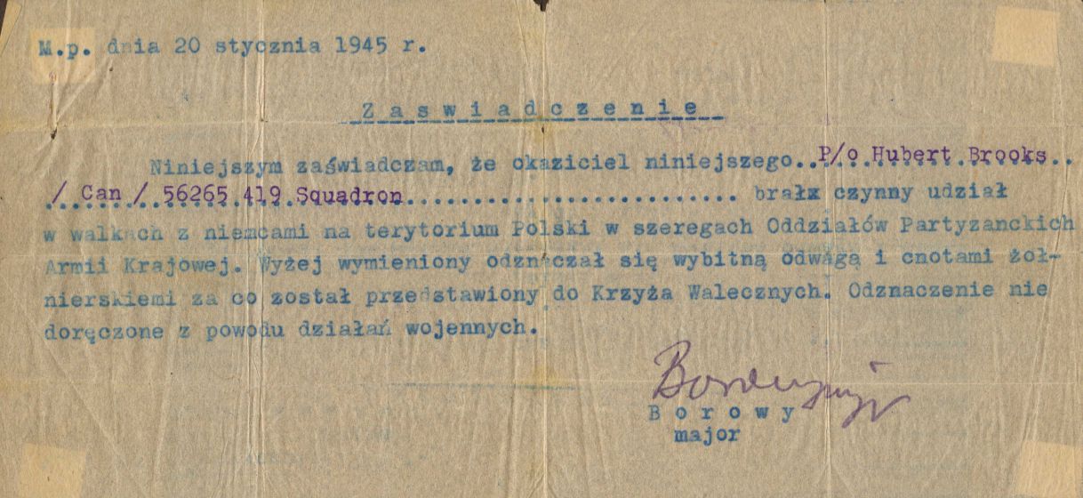 Image Cross of Valour Notification Polish