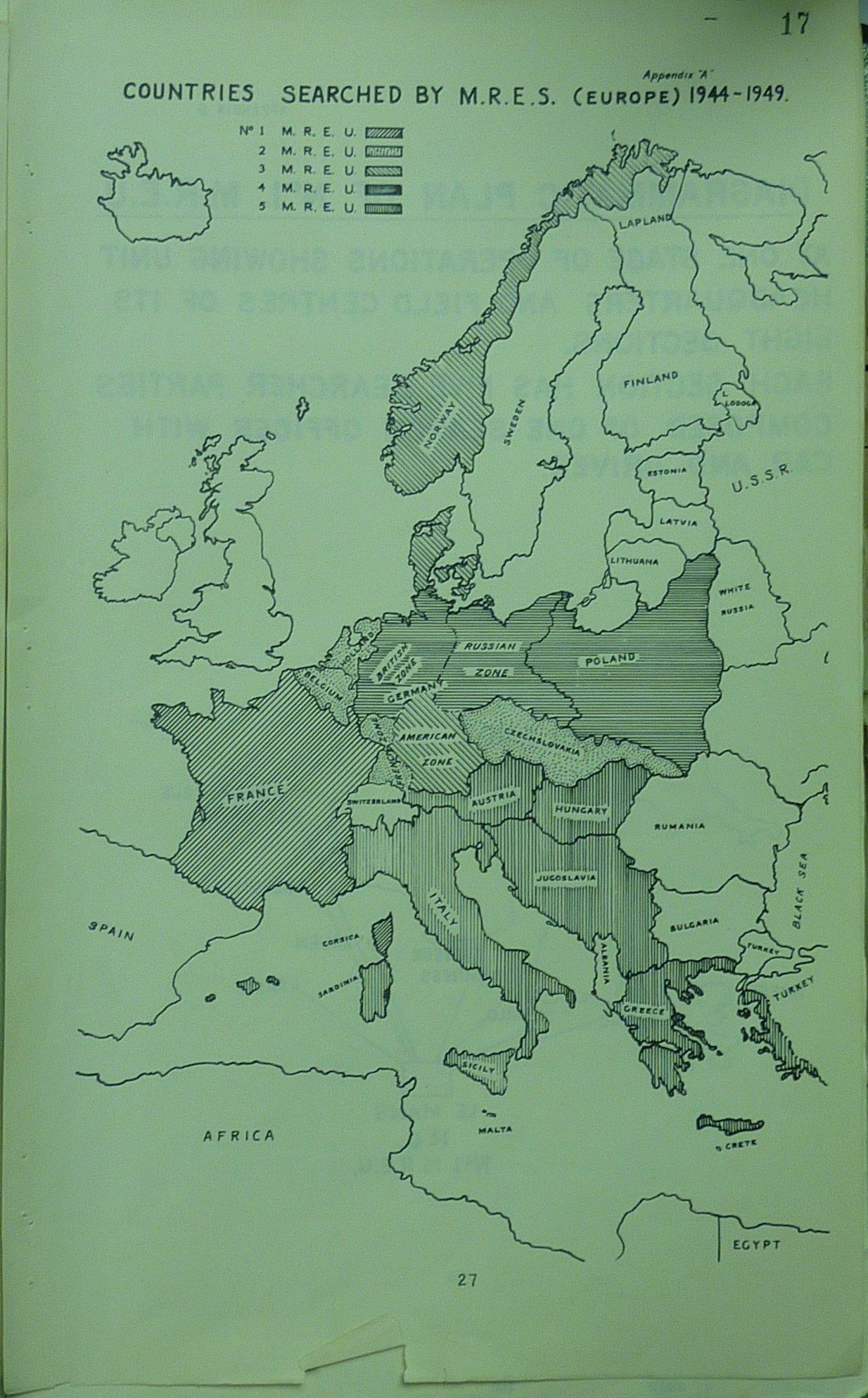 image Map of MRES European Operations