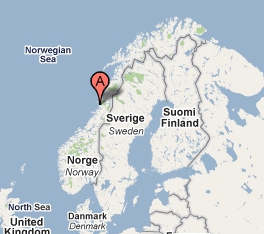 Map image of Brønnøysund (Norway)