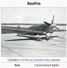 Image of Seafire aircraft