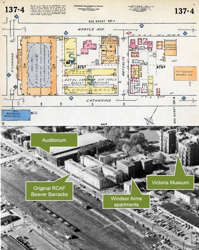 PHOTO: RCAF Beaver Barracks Map and Photo