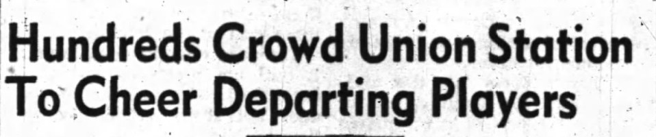 Image: News Headline Union Station Sendoff of RCAF Flyers 