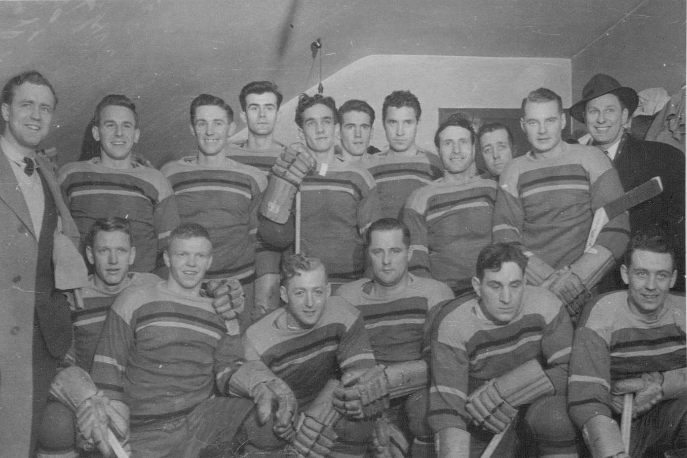  RCAF Flyers in Their Practice Hockey Sweaters Dec 1947