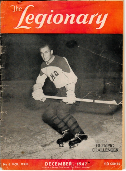 Photo: Hubert Brooks Featured on Cover of The Legionary, No 6, Vol XXIII, December, 1947