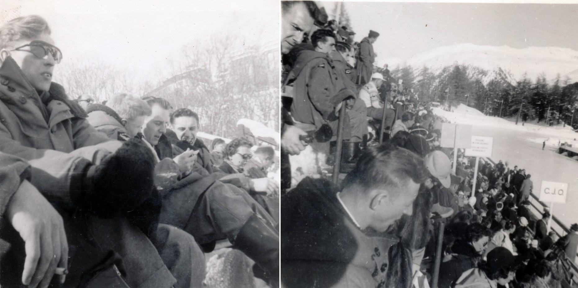 Photo: RCAF Flyers Watch Hockey Action on Day Off  
		title=